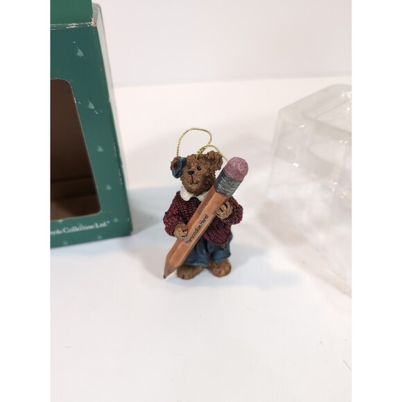 Boyds Bears Holiday Ornament #257121 The Boyd's Collection 2004 Teacher Pencil - Picture 1 of 8